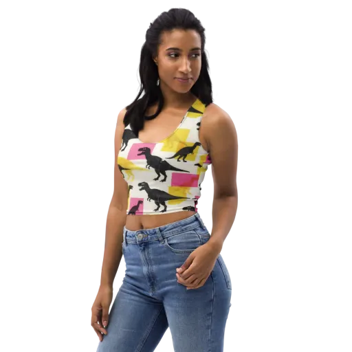 Neon Cretaceous on a Crop Top