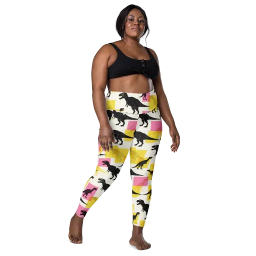 Neon Cretaceous on a Leggings with Pockets