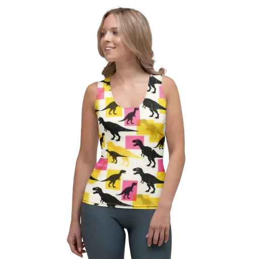 Neon Cretaceous on a Women's Tank Top