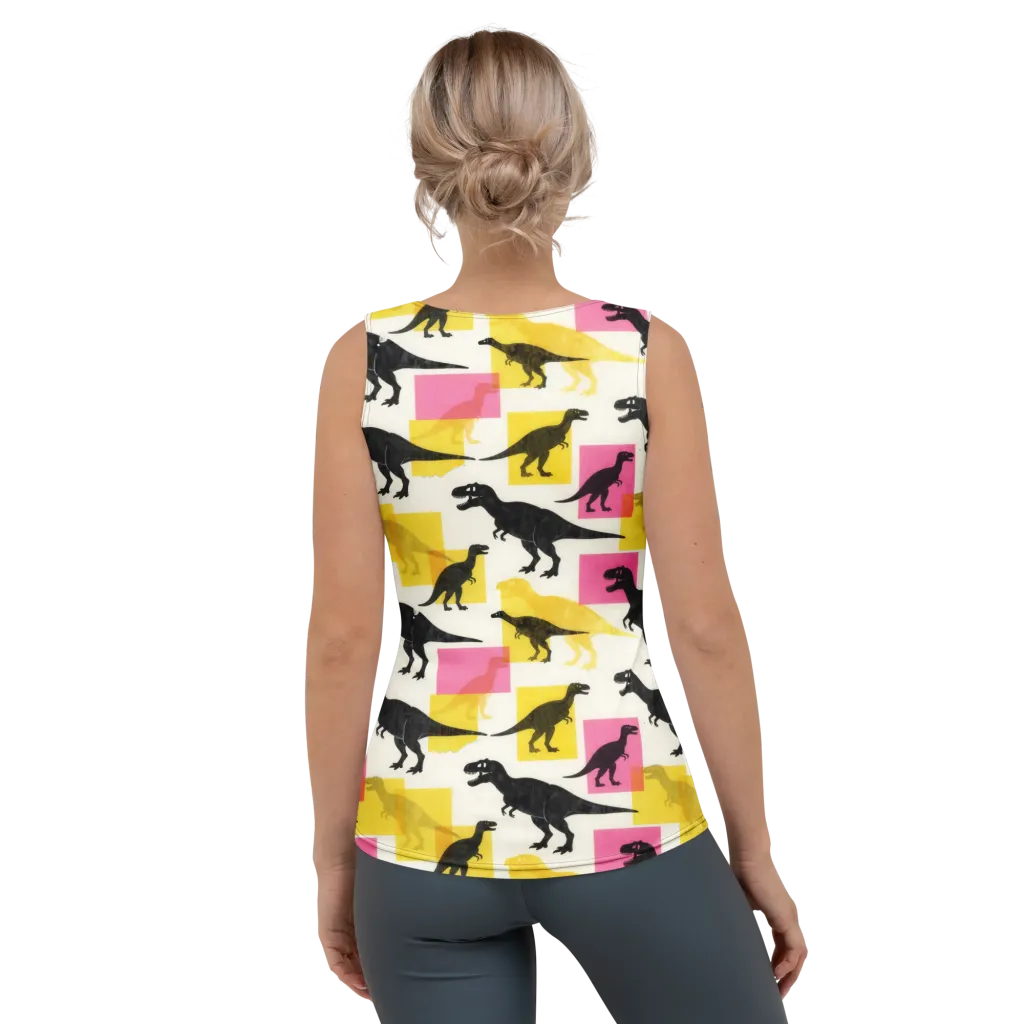 Neon Cretaceous on Women's Tank Top — Back