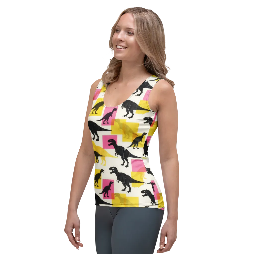 Neon Cretaceous on Women's Tank Top — Left Front
