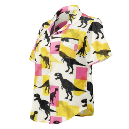 Neon Cretaceous on a Women's Short Sleeve Pajama Top