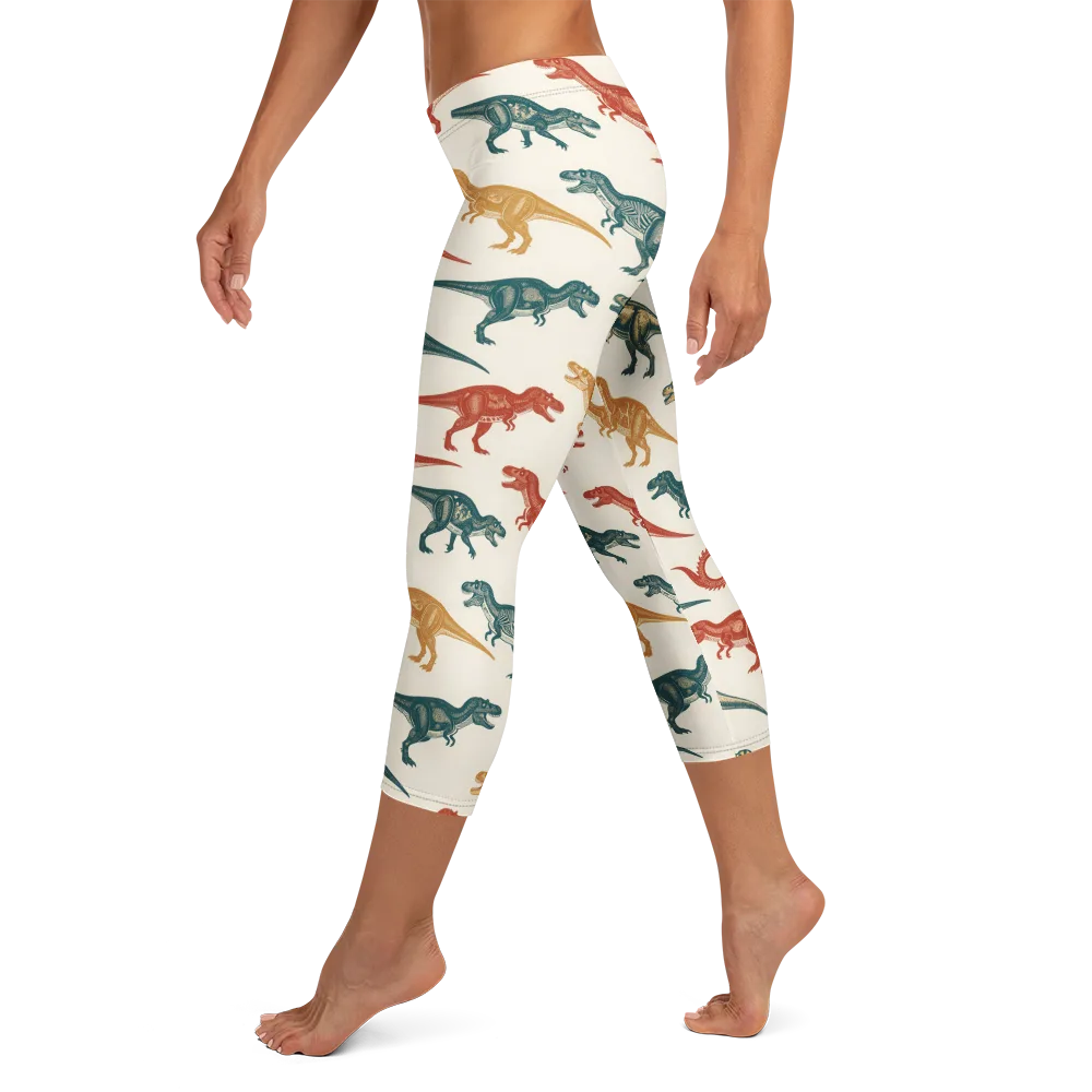 Fossil Parade on Capri Leggings — Left