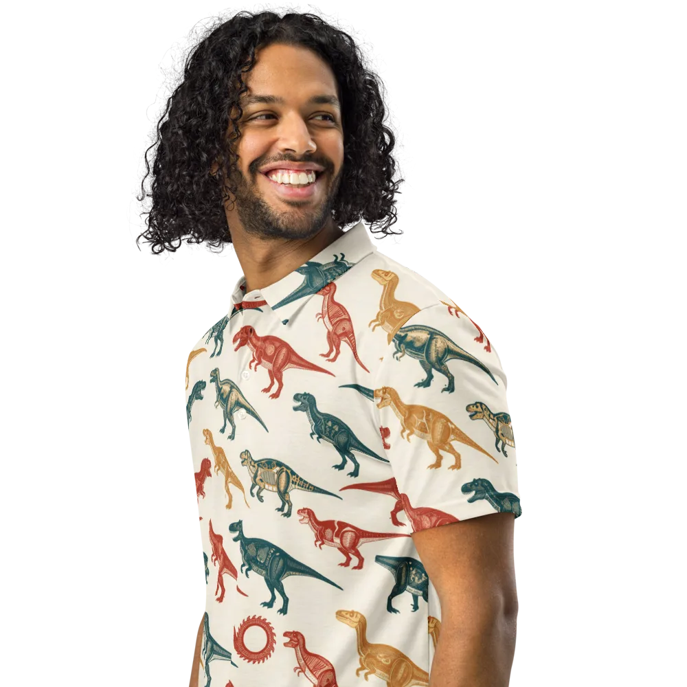 Fossil Parade on Men's Slim Fit Polo Shirt — Left Front