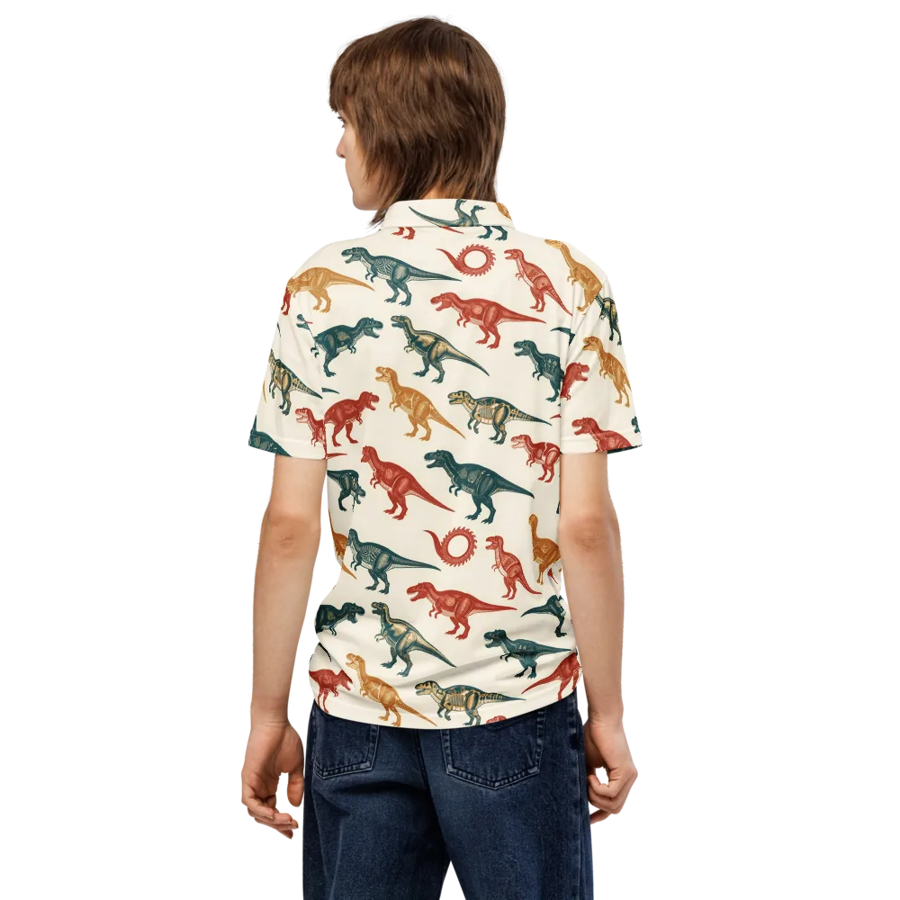 Fossil Parade on Men's Slim Fit Polo Shirt — Back