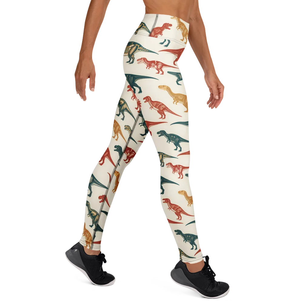Fossil Parade on Yoga Leggings — Right