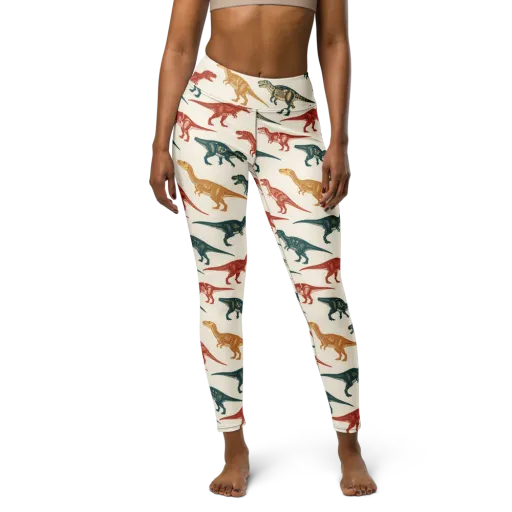 Fossil Parade on a Yoga Leggings
