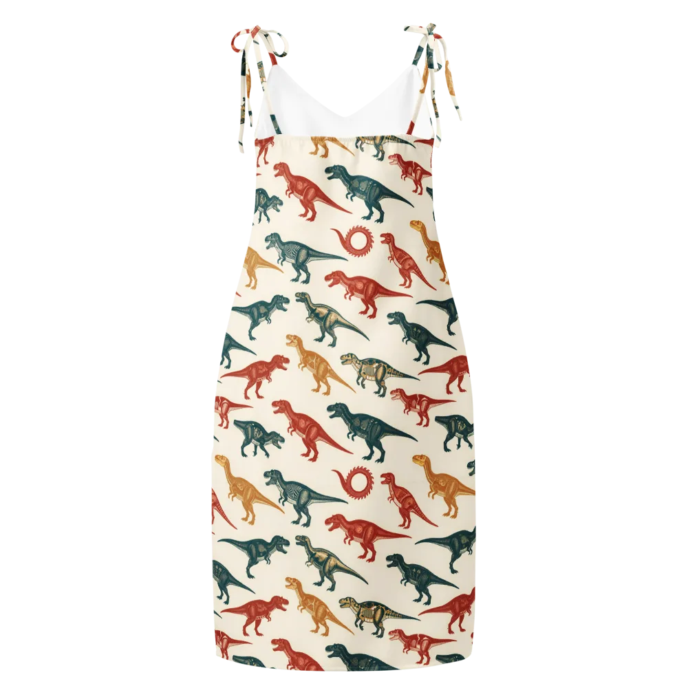 Fossil Parade on Slip Dress — Back
