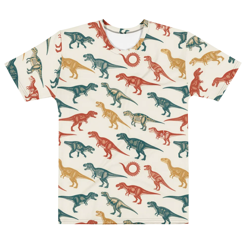 Fossil Parade on Men's Cotton Crew Neck T-Shirt — Front