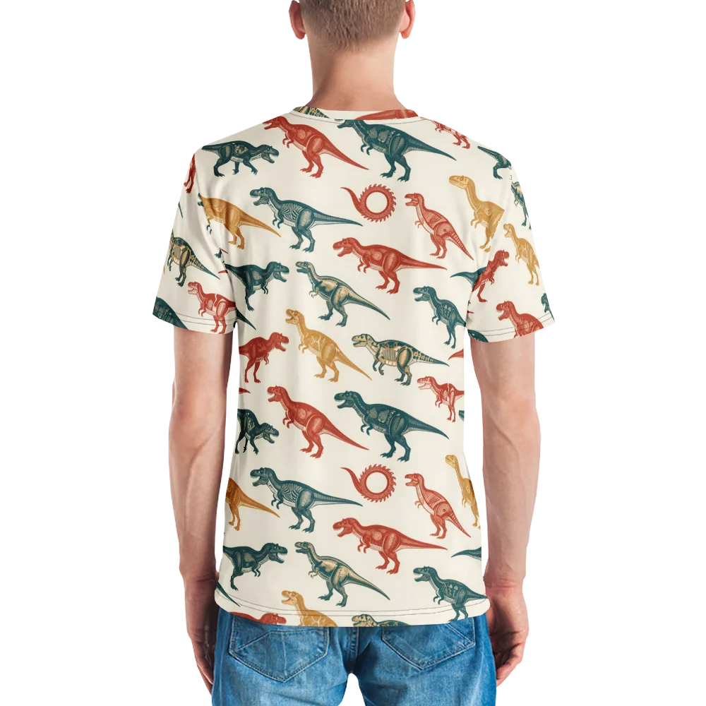 Fossil Parade on Men's Crew Neck T-Shirt — Back