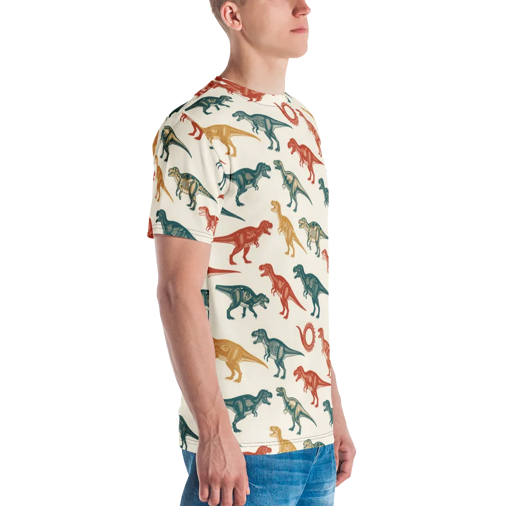 Fossil Parade on Men's Crew Neck T-Shirt — Right