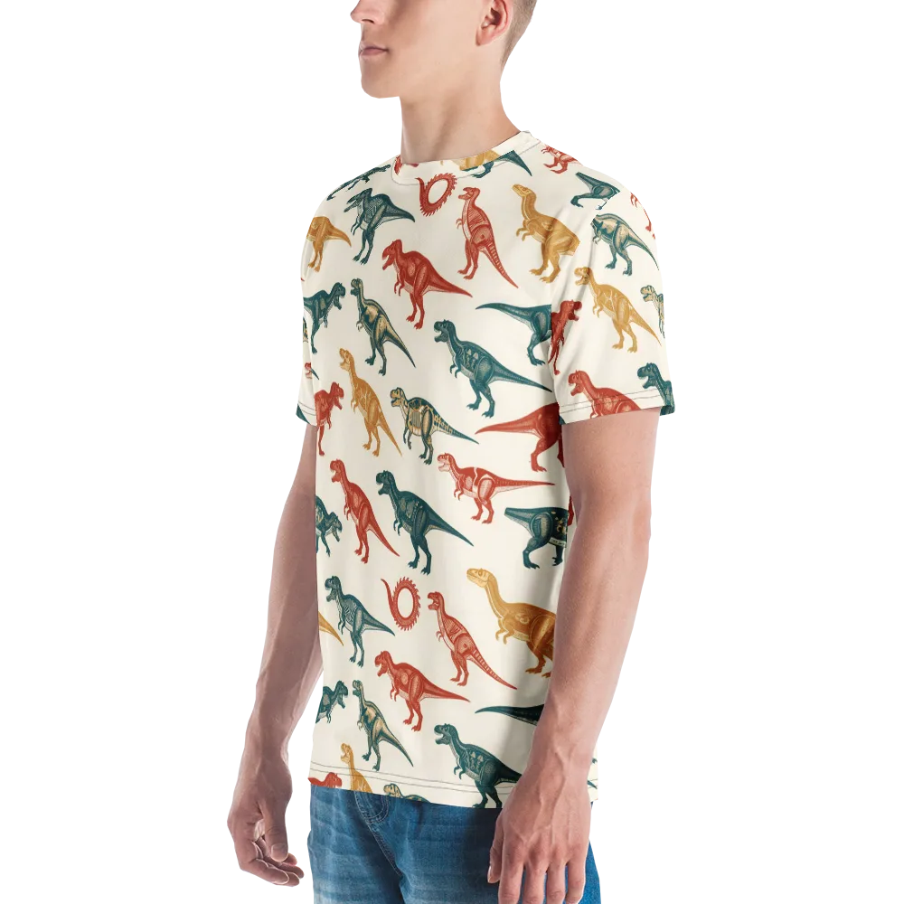 Fossil Parade on Men's Crew Neck T-Shirt — Left
