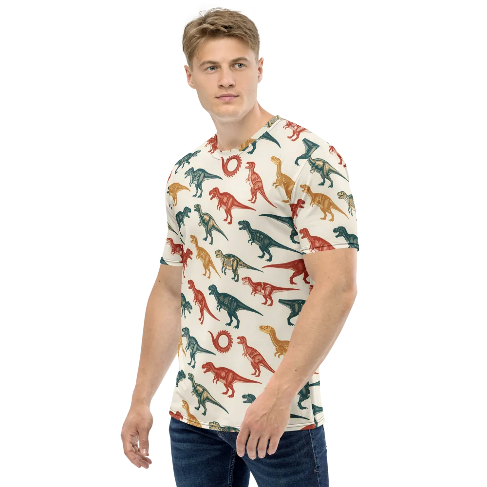 Fossil Parade on Men's Crew Neck T-Shirt — Left