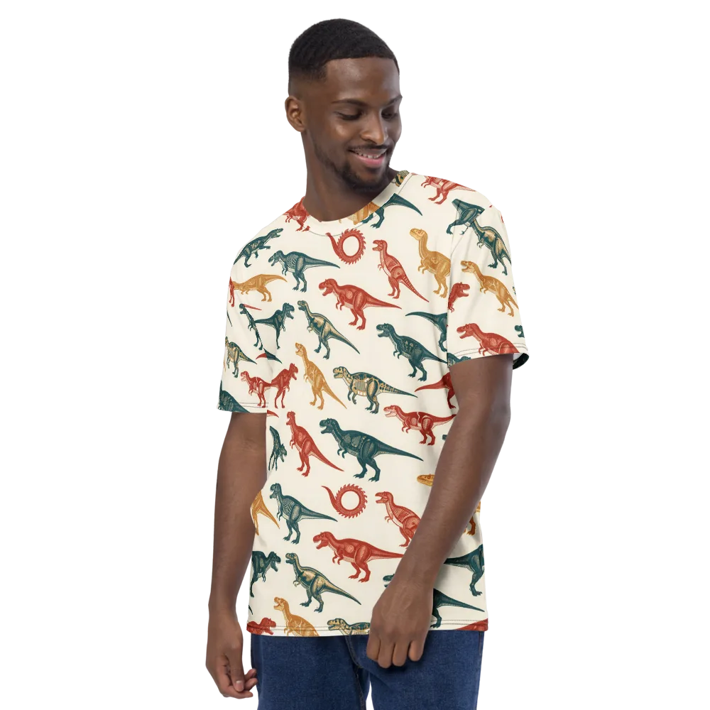 Fossil Parade on Men's Crew Neck T-Shirt — Left