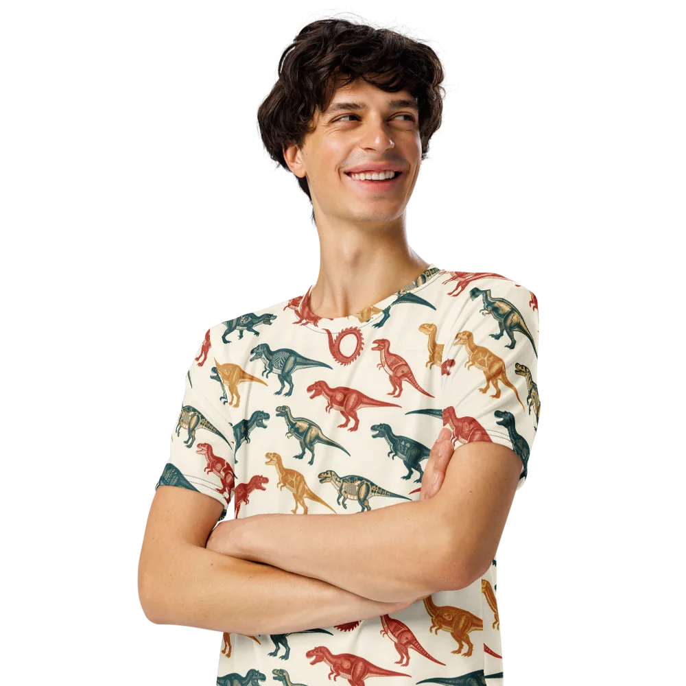 Fossil Parade on Men's Crew Neck T-Shirt — Left Front
