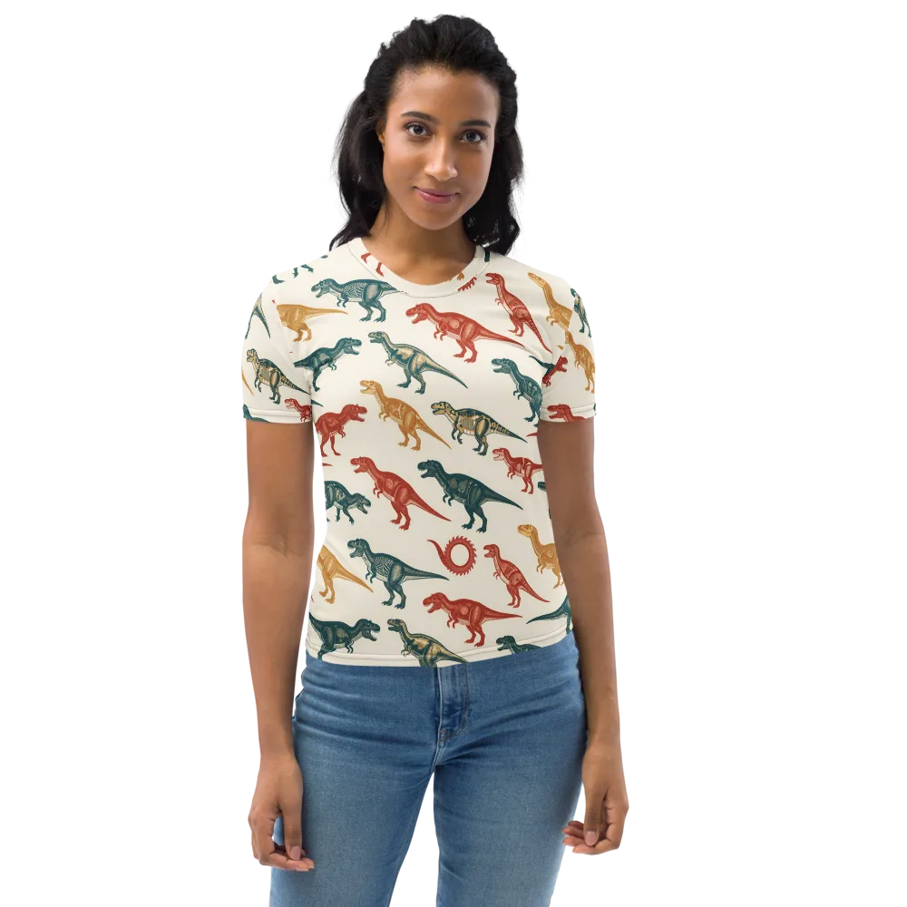Fossil Parade on Women's Crew Neck T-Shirt — Front