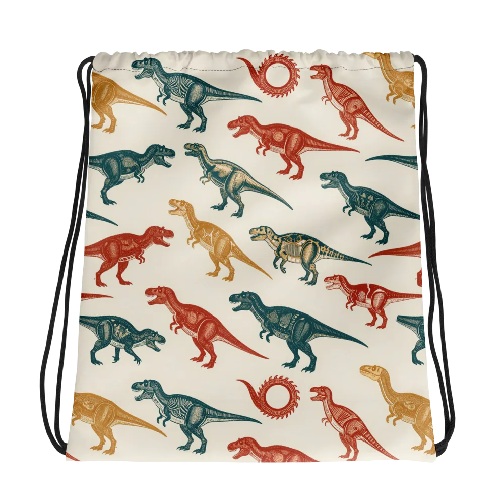 Fossil Parade on Drawstring Bag — Photo