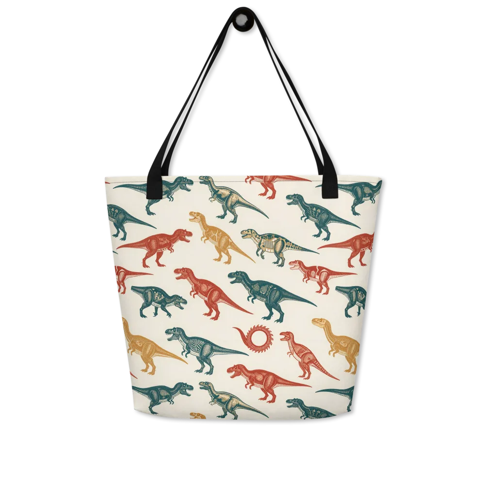 Fossil Parade on Large Tote Bag W/ Pocket — Front