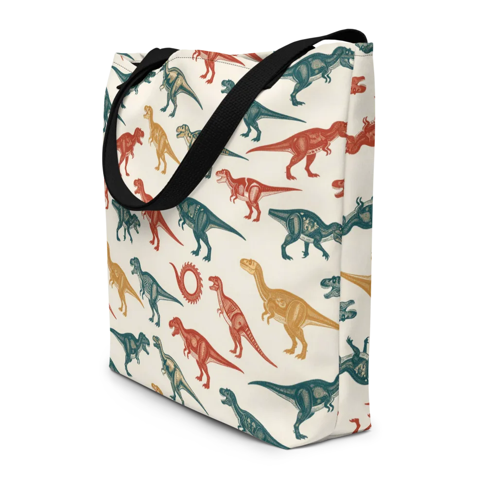 Fossil Parade on Large Tote Bag W/ Pocket — Front