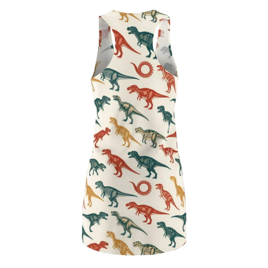 Fossil Parade on Racerback Dress — Back