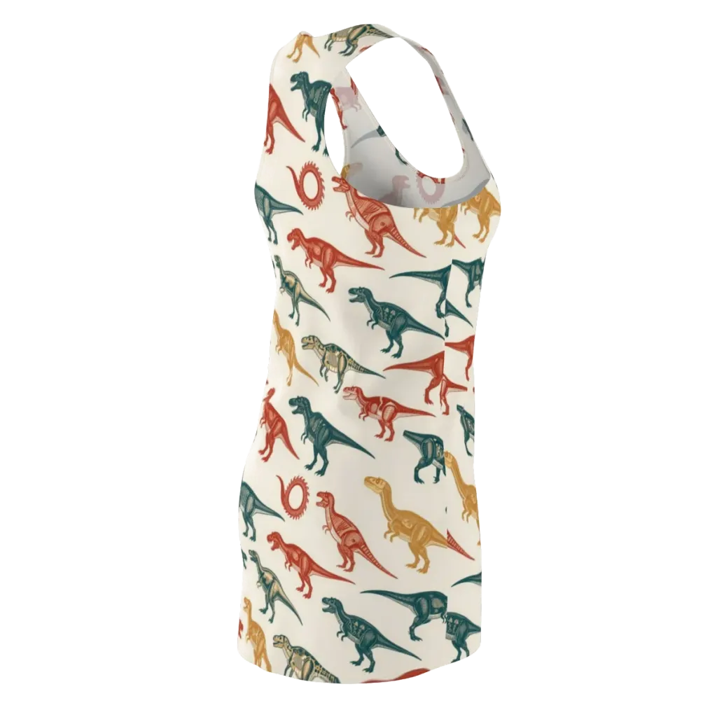 Fossil Parade on Racerback Dress — Back Side