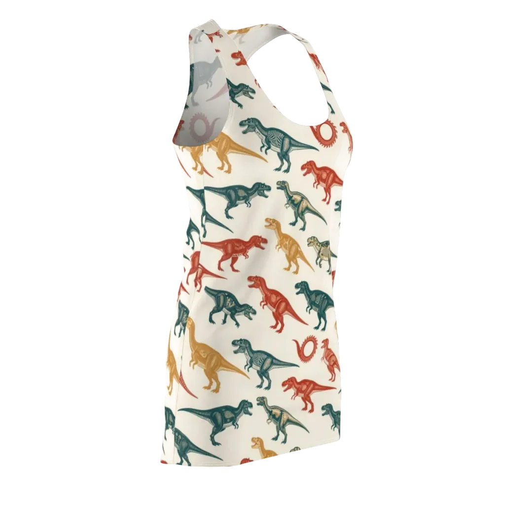 Fossil Parade on Racerback Dress — Front Side
