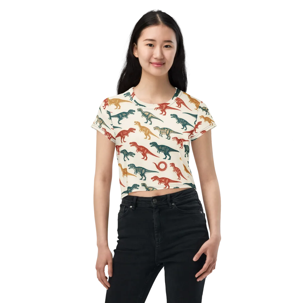 Fossil Parade on Crop Tee — Front