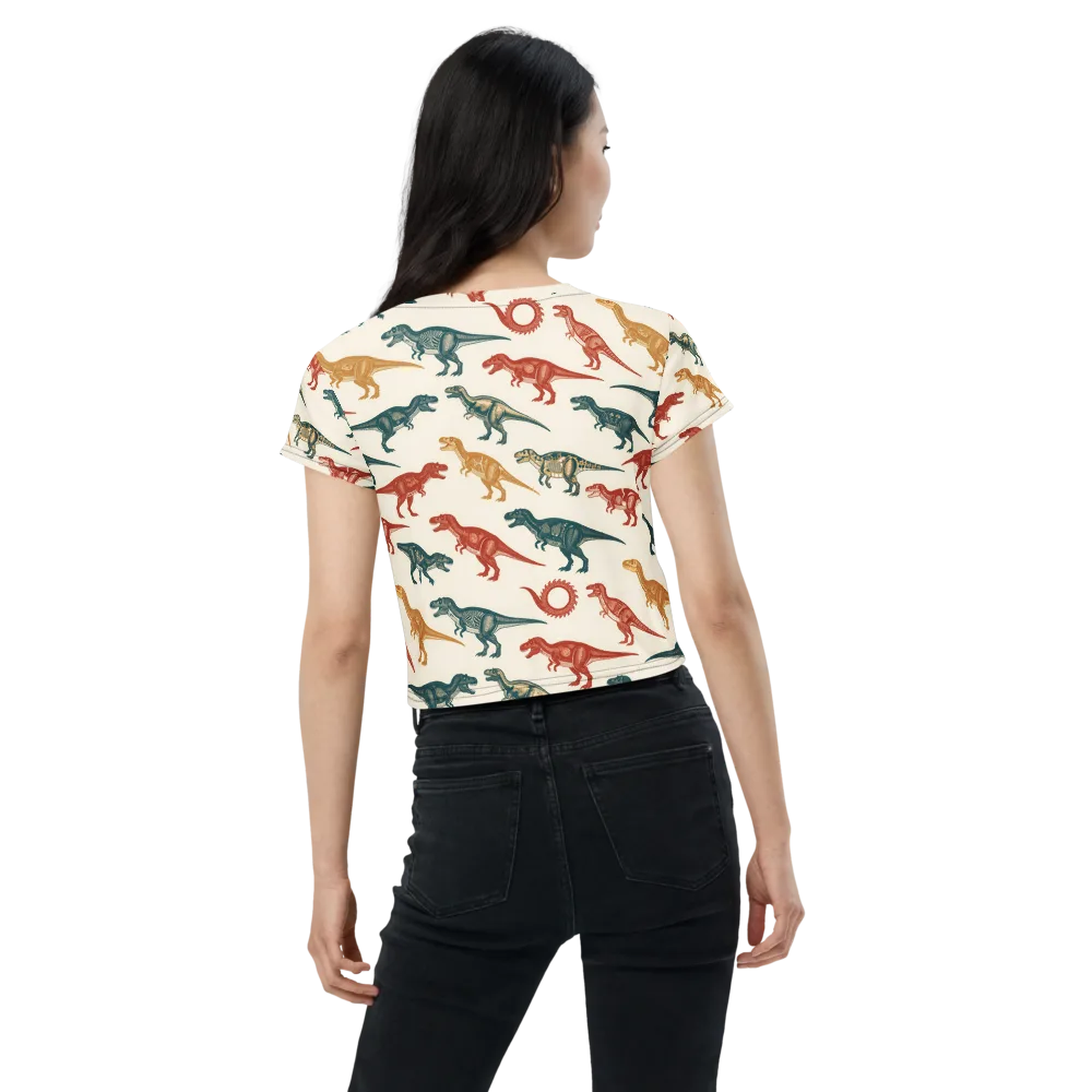 Fossil Parade on Crop Tee — Back