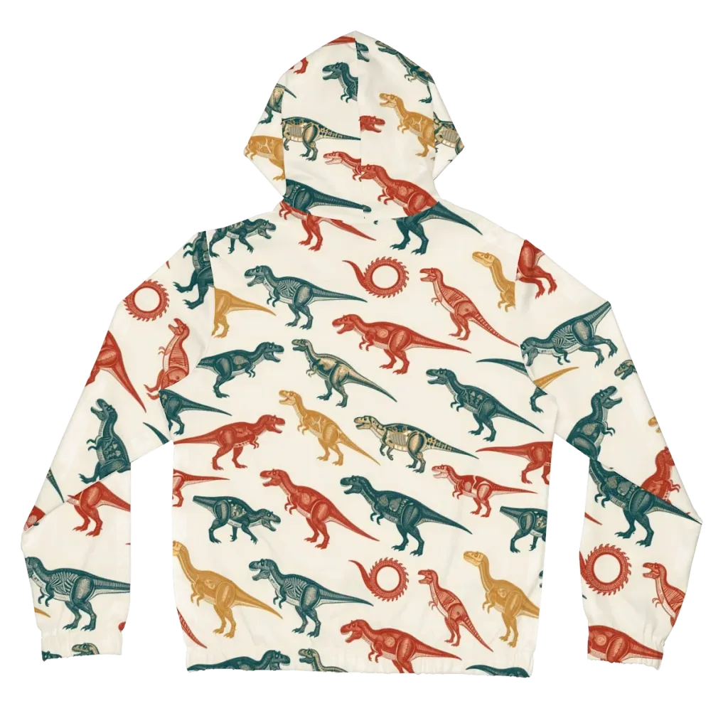 Fossil Parade on Women's Full-Zip Hoodie — Back