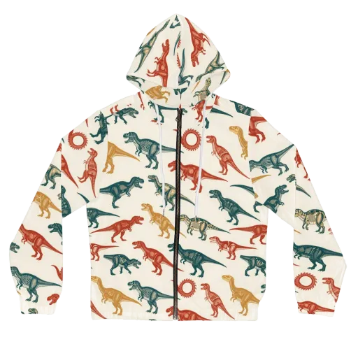Fossil Parade on a Women's Full-Zip Hoodie