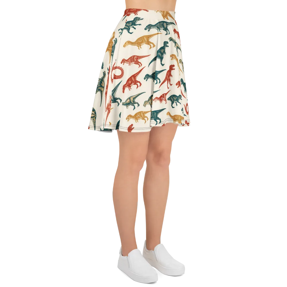 Fossil Parade on Skater Skirt — Right