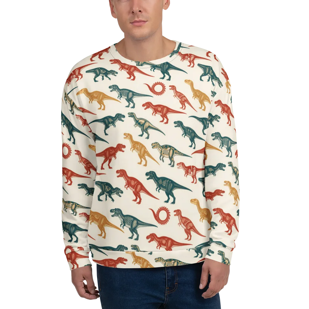 Fossil Parade on Sweatshirt — Front