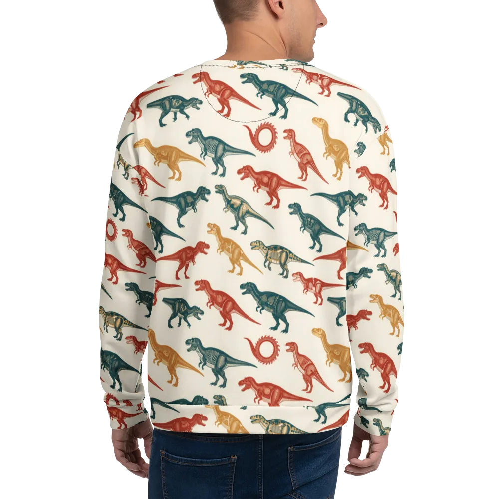 Fossil Parade on Sweatshirt — Back