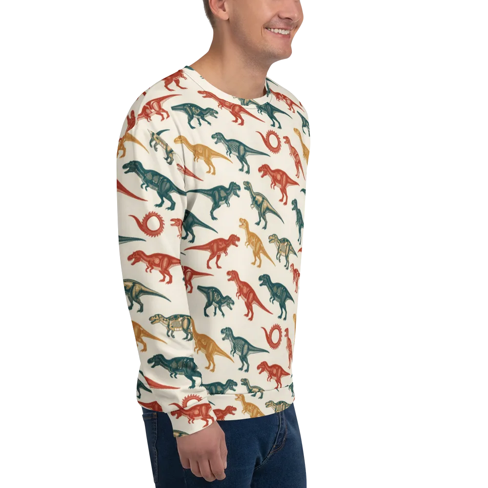 Fossil Parade on Sweatshirt — Right Front