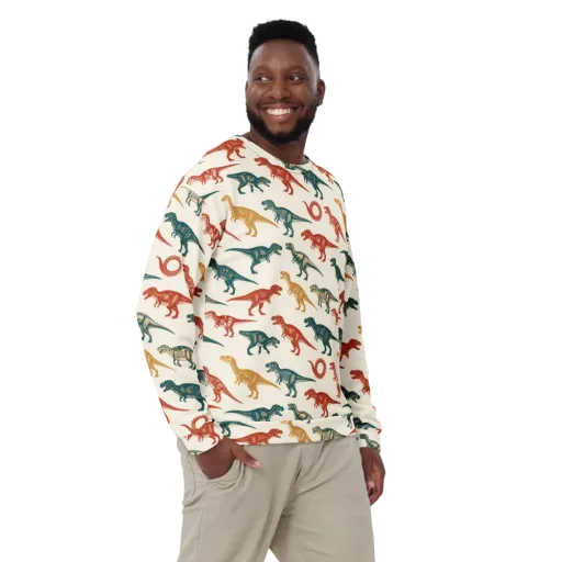 Fossil Parade on a Sweatshirt