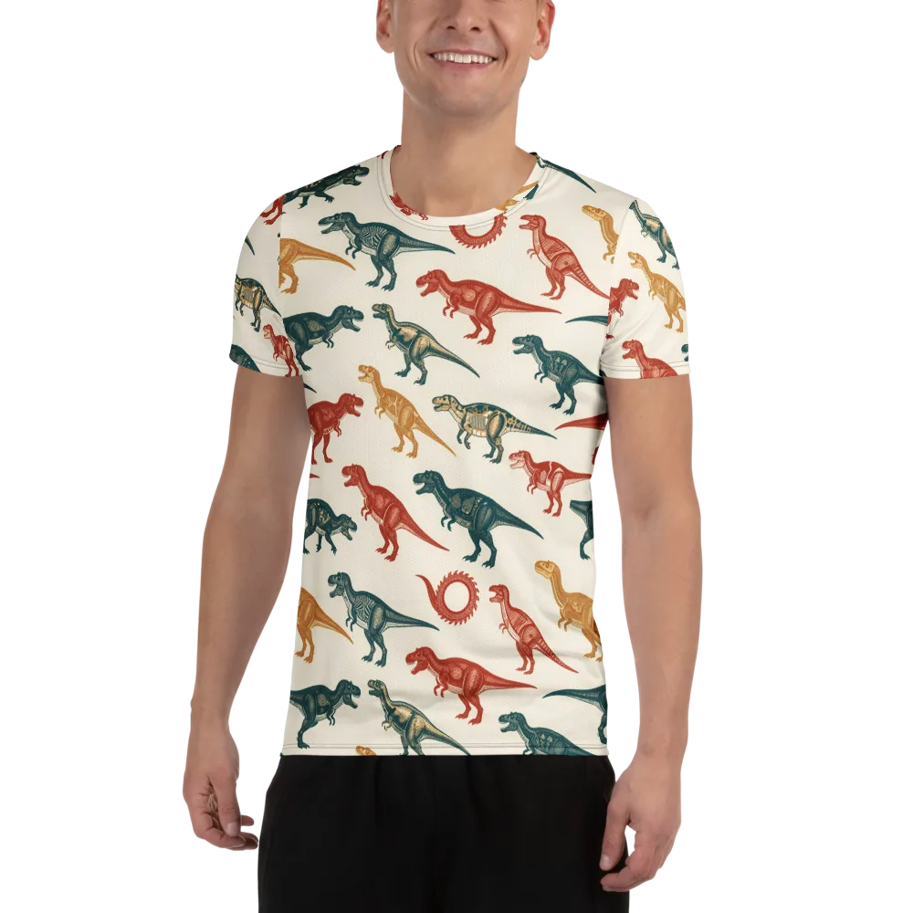 Fossil Parade on Men's Athletic T-Shirt — Front