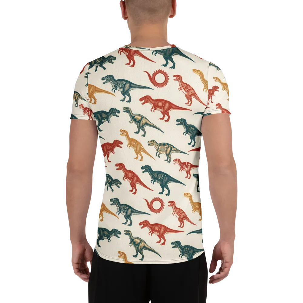 Fossil Parade on Men's Athletic T-Shirt — Back