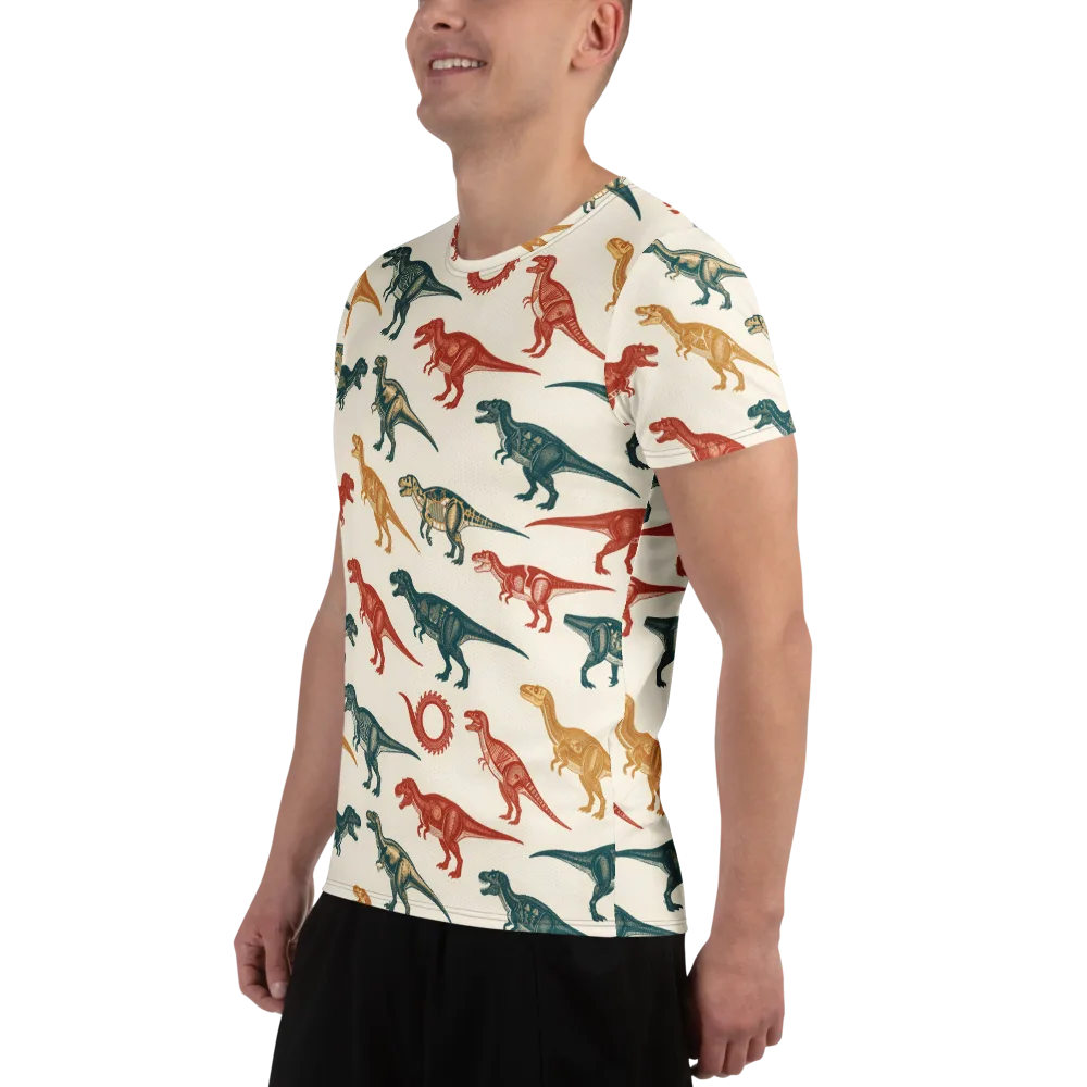 Fossil Parade on Men's Athletic T-Shirt — Left