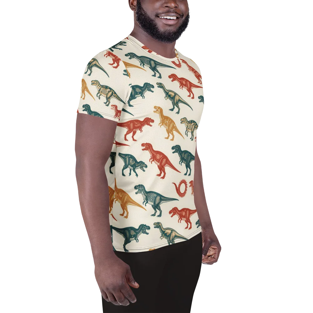 Fossil Parade on Men's Athletic T-Shirt — Right
