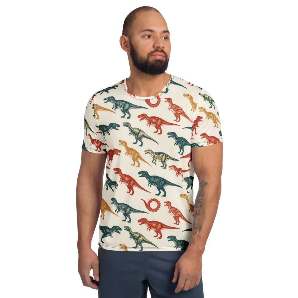 Fossil Parade on Men's Athletic T-Shirt — Front