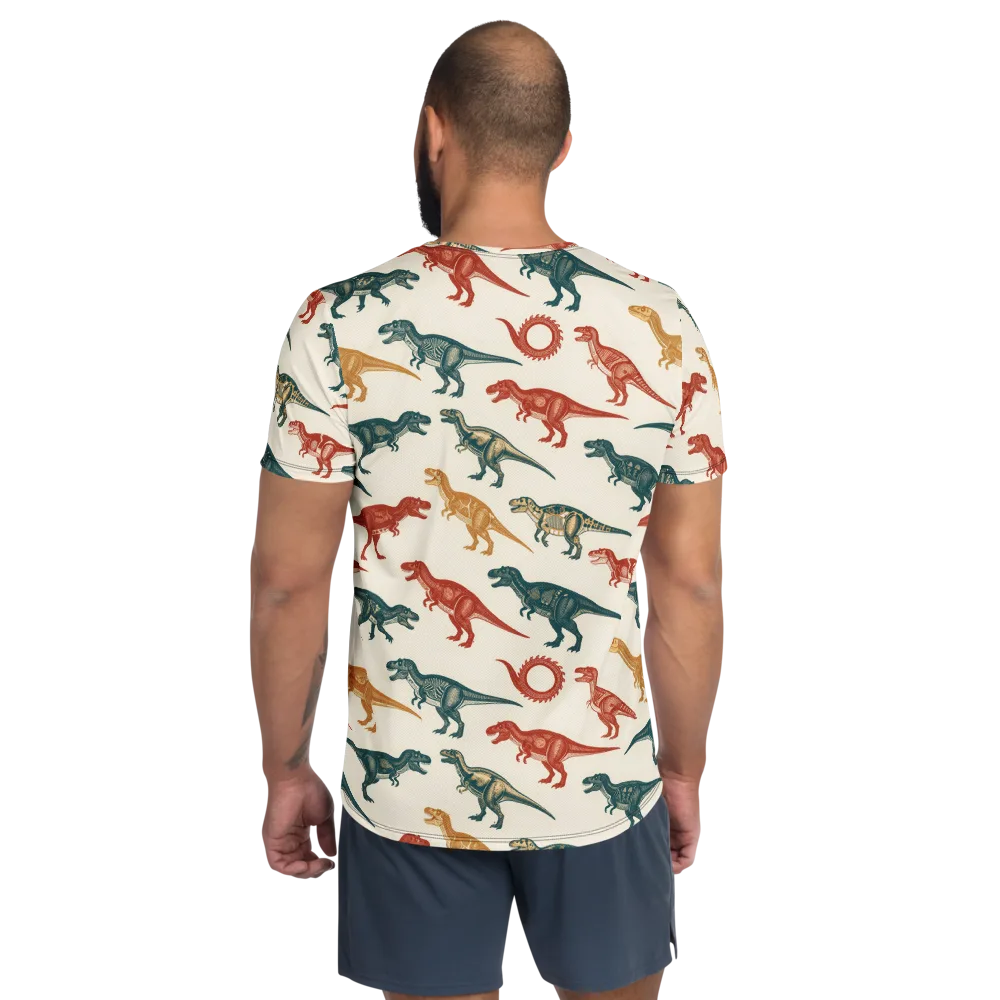 Fossil Parade on Men's Athletic T-Shirt — Back