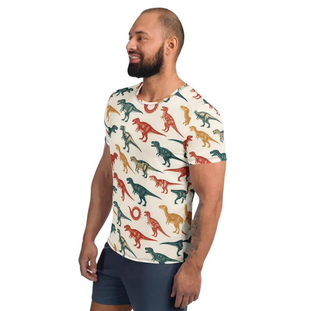 Fossil Parade on Men's Athletic T-Shirt — Left