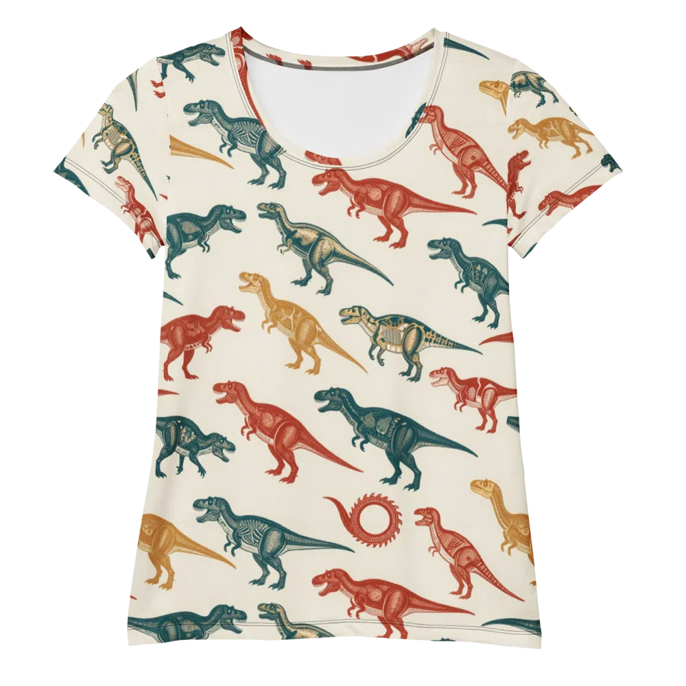 Fossil Parade on Women's Athletic T-Shirt — Front