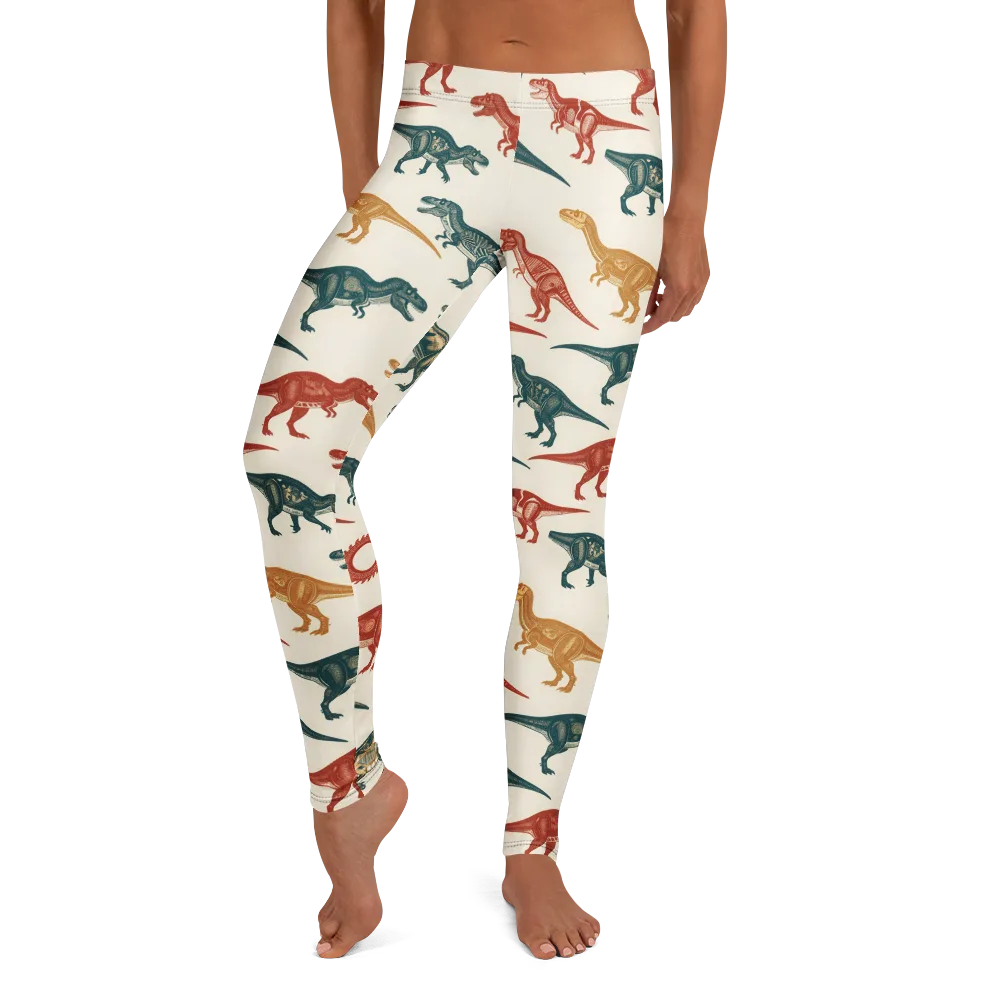 Fossil Parade on Leggings — Front