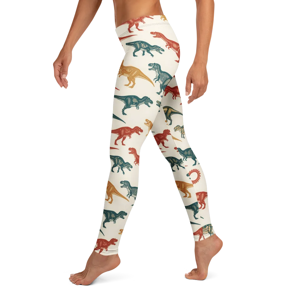 Fossil Parade on Leggings — Left