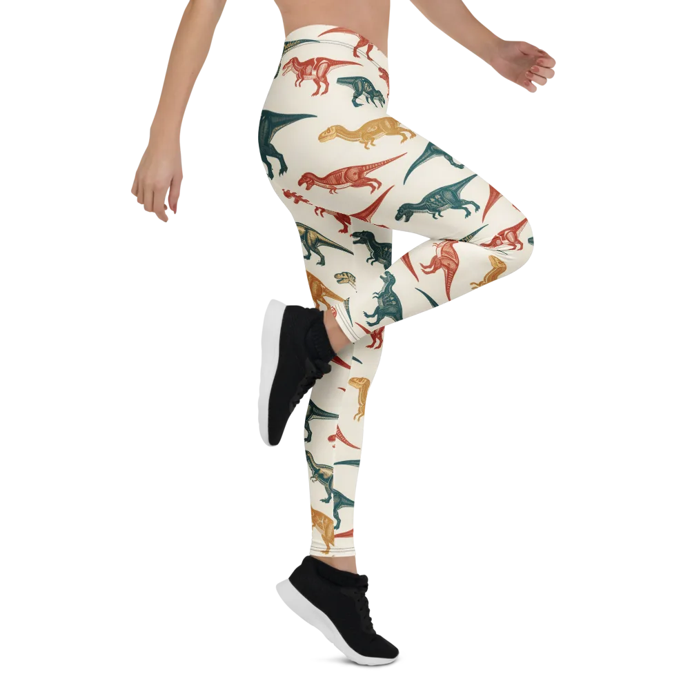 Fossil Parade on Leggings — Right