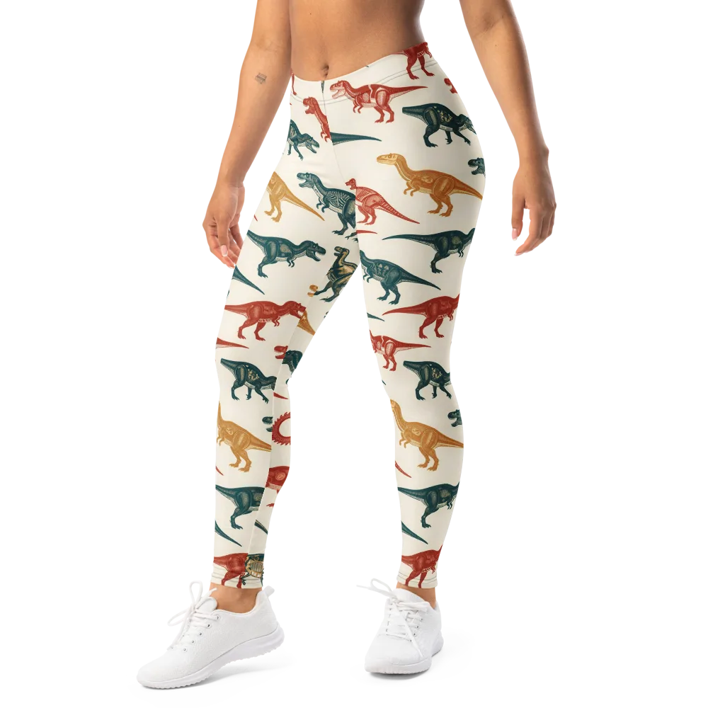 Fossil Parade on Leggings — Left Front