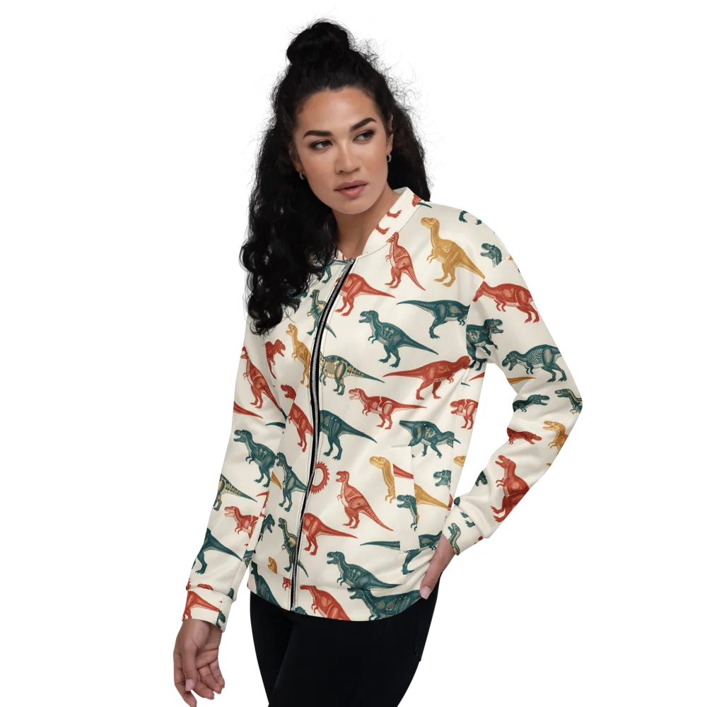 Fossil Parade on Bomber Jacket — Left