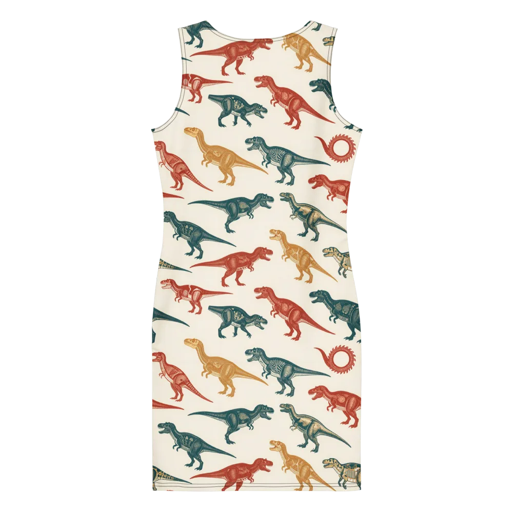 Fossil Parade on Bodycon Dress — Back