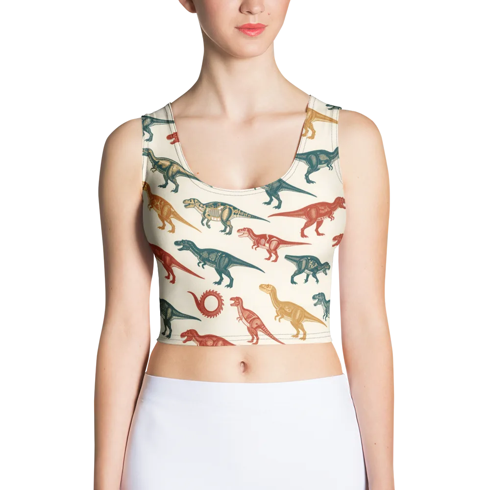 Fossil Parade on Crop Top — Front